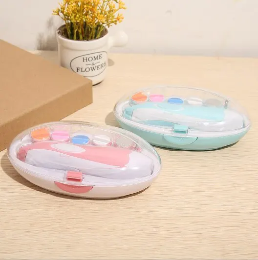 6-in-1 Baby Nail Care Essential Kit – Quiet Electric Nail Trimmer, Manicure & Safe Grinder for Newborns (Blue/Pink)