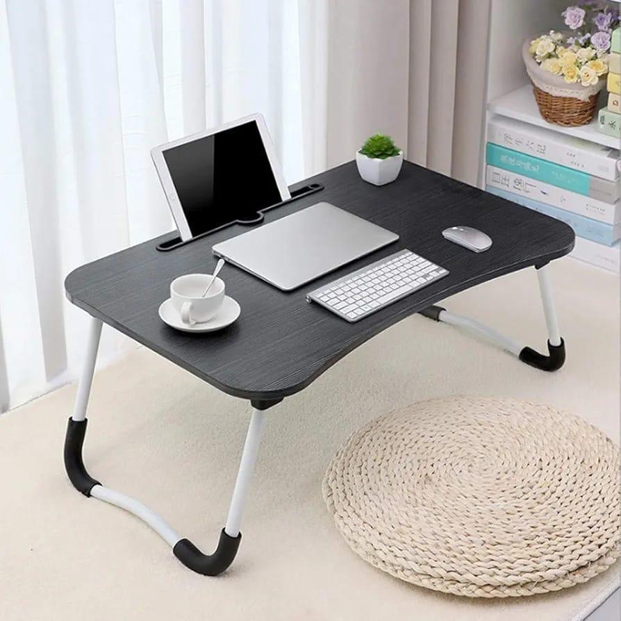Adjustable Wooden Laptop Table – Portable Study & Work Desk for Bed and Sofa