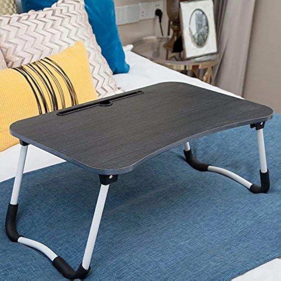 Adjustable Wooden Laptop Table – Portable Study & Work Desk for Bed and Sofa