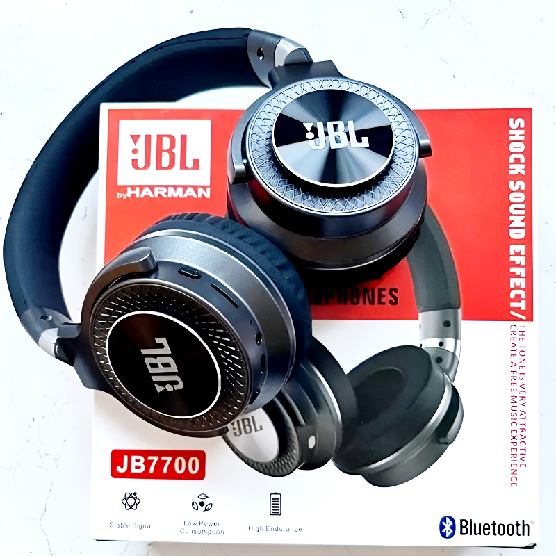 JBL JB7700 Wireless Bluetooth Headphones – Pure Bass, Voice Assistant, Foldable Design
