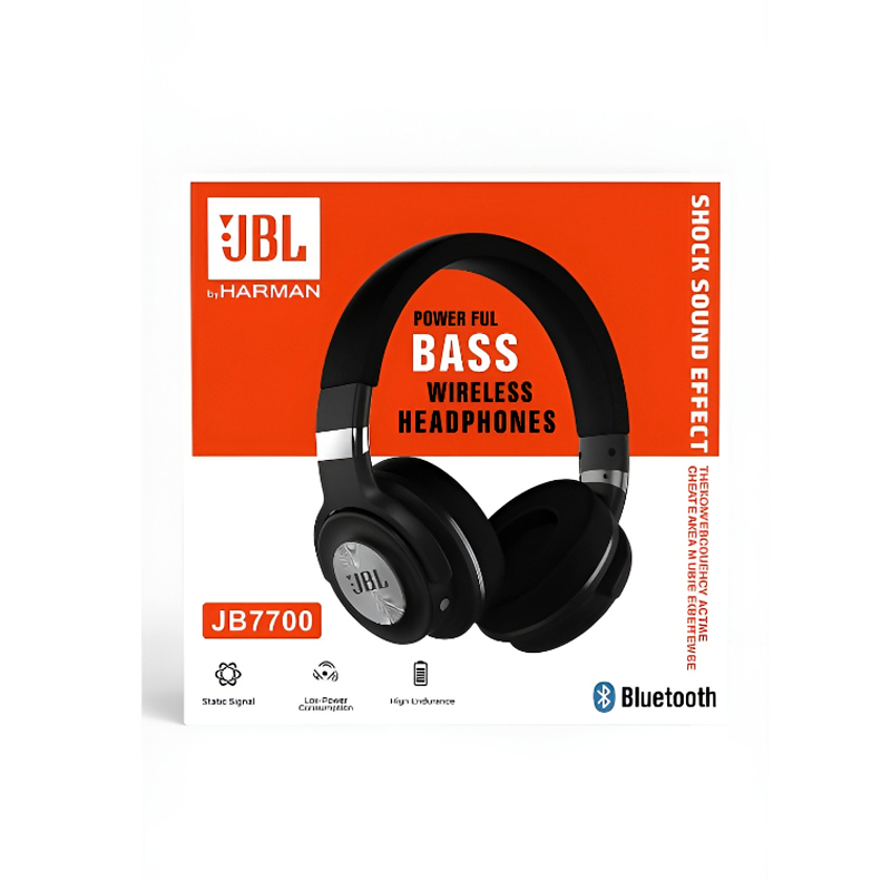 JBL JB7700 Wireless Bluetooth Headphones – Pure Bass, Voice Assistant, Foldable Design