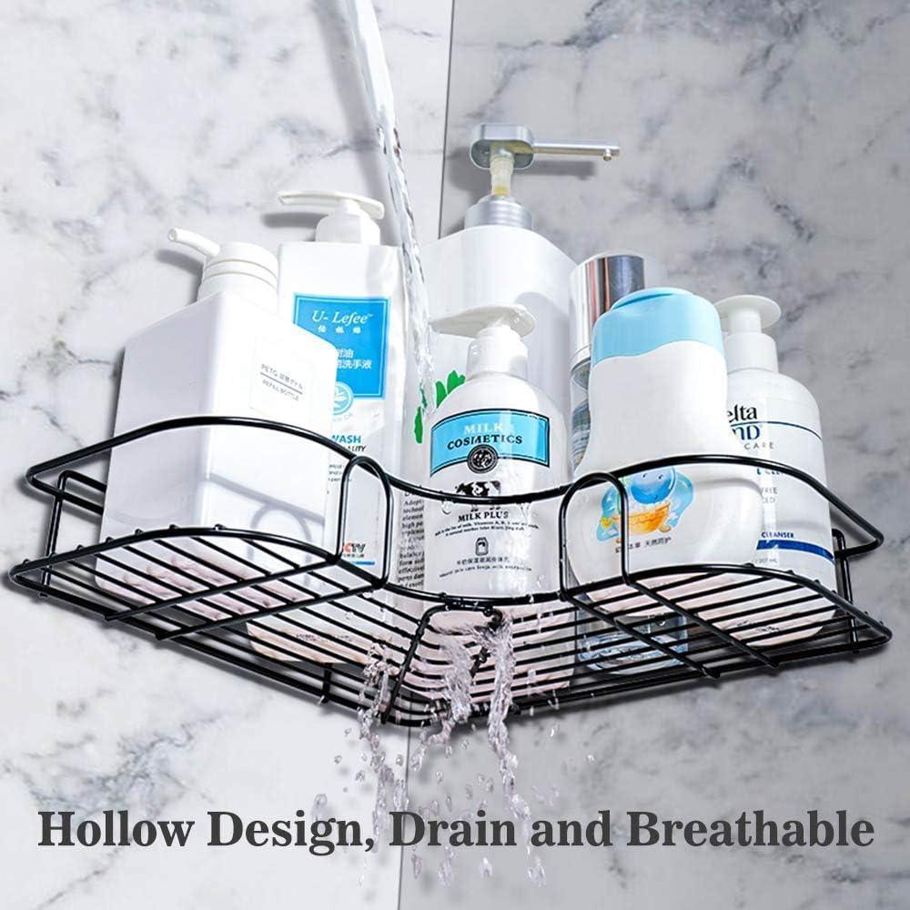 Durable Black PVC Bathroom Organizer Rack – 1 Pc Space-Saving Toilet Shelf