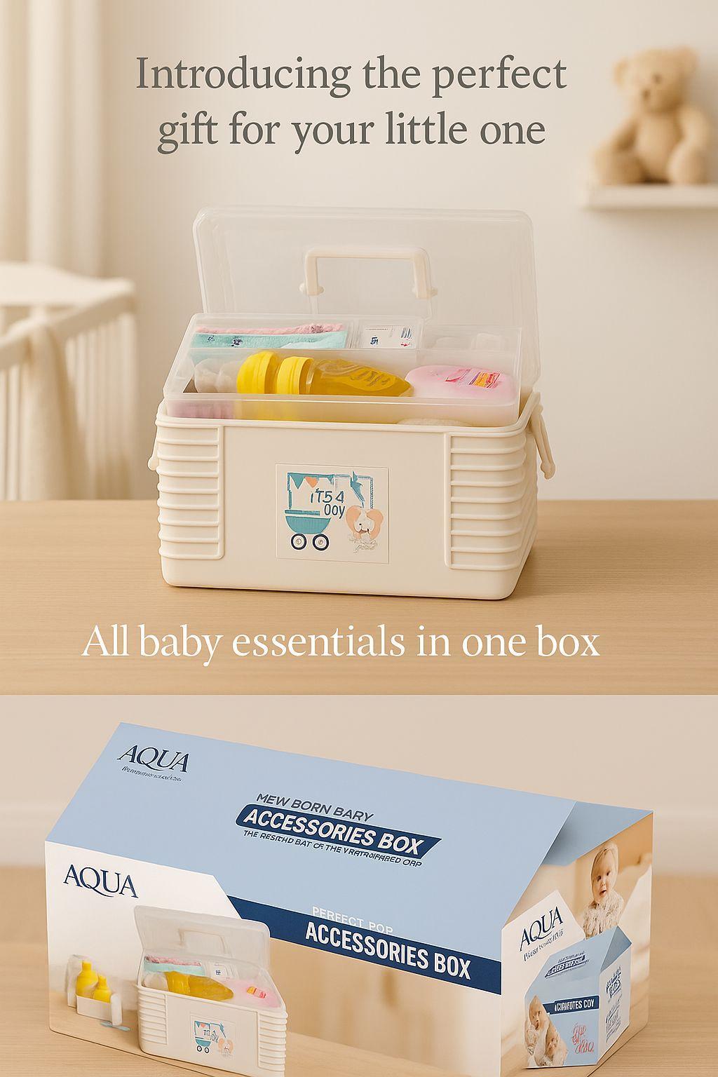 Baby Care Organizer Box – Thoughtful Gift for Parents & Nursery Storage