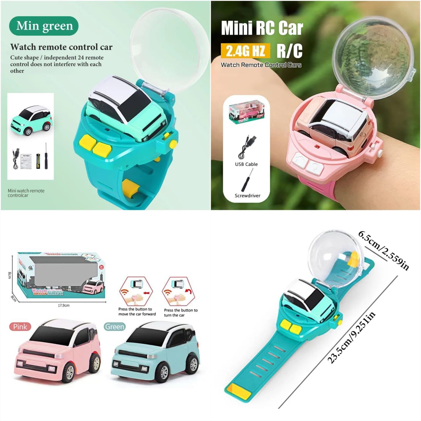 Mini Remote Control Car Watch Toy – Fun & Interactive toy Gift for Kids (Boys & Girls)"