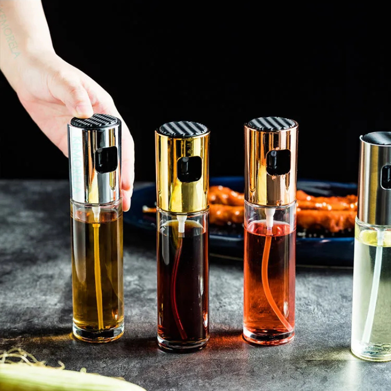 “Multi-Purpose Olive Oil Dispenser – Spray Bottle for BBQ, Salad & Gravy”