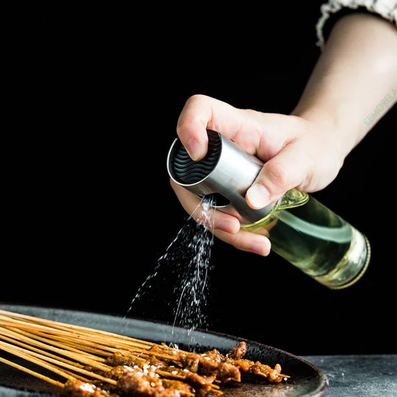 “Multi-Purpose Olive Oil Dispenser – Spray Bottle for BBQ, Salad & Gravy”